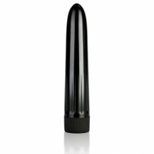 Черный массажер из пластика BLACK VIBE