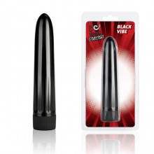 Черный массажер из пластика BLACK VIBE