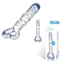 Стик с сине-белыми линиями и рукоятью-сердцем